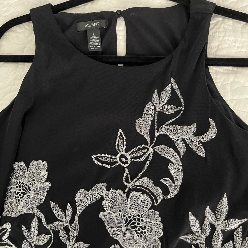 Alfani NWT black asymmetrical top - Picture 3 of 7